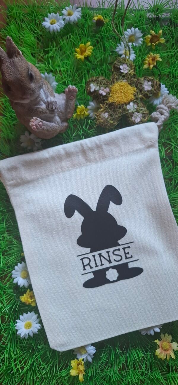 Zakje voor Paaseitjes | paaskonijn met naam