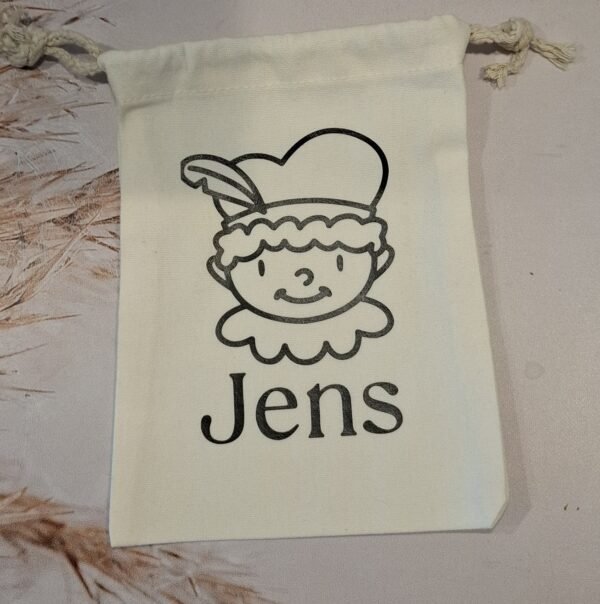 Zakje voor pepernoten | Piet met naam